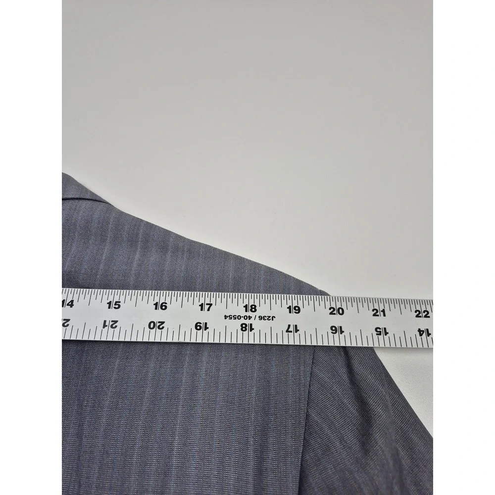 VTG Scabal Suit Mens 42R Gray Stripe Wool 2 Piece 36x36 Western Germany NWT